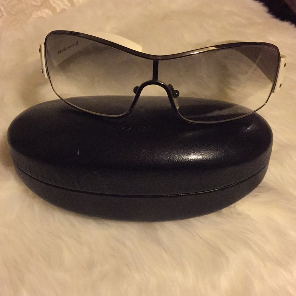 Authentic Prada aviator sunglasses